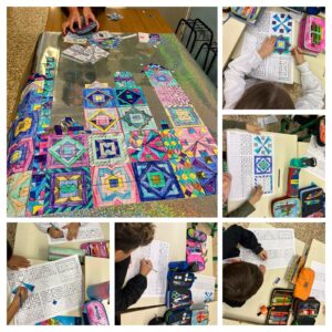 fase di realizzazione del cartellone