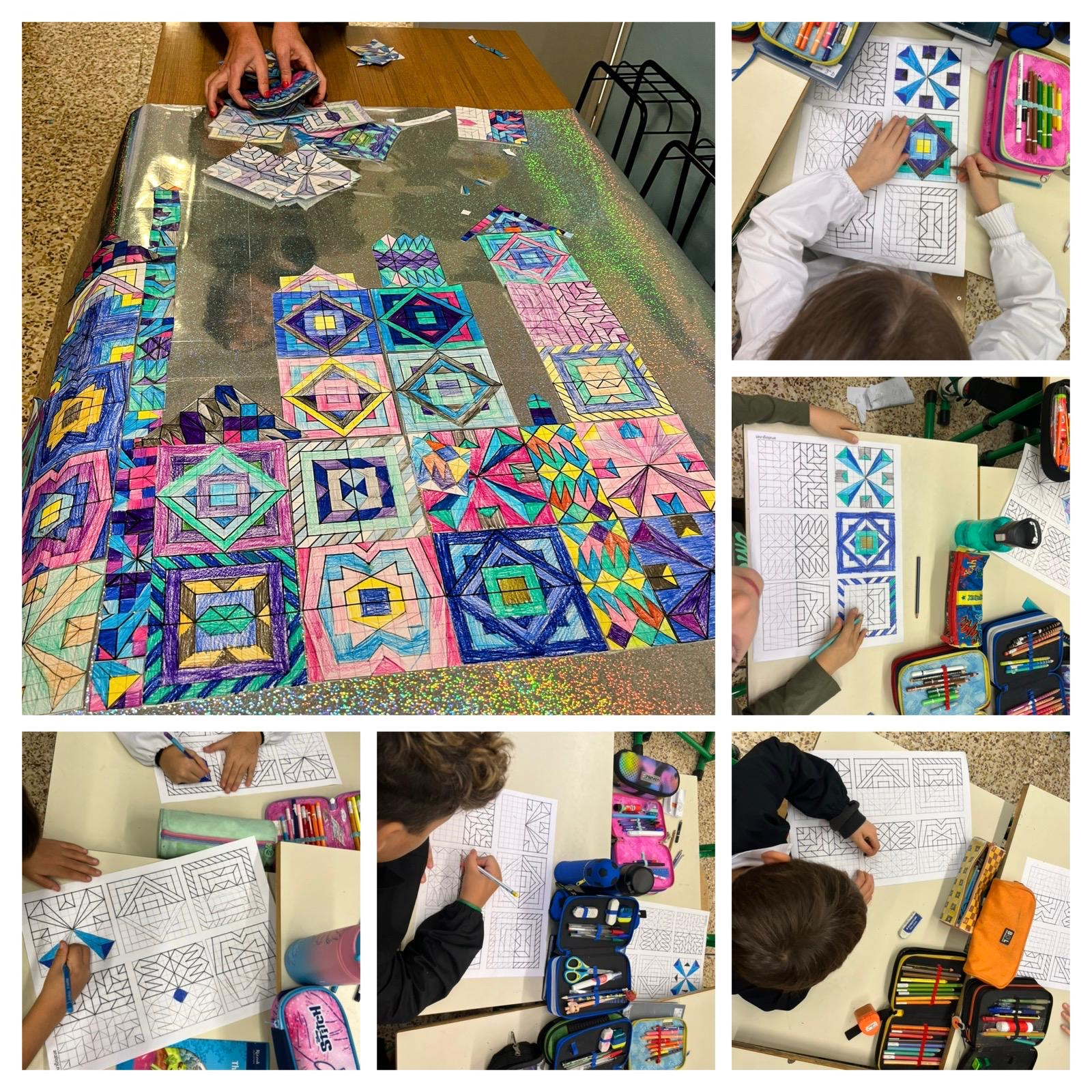 fase di realizzazione del cartellone