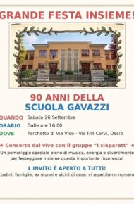 90 ann della scuola Gavazzi